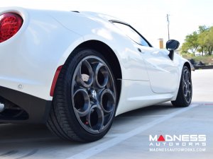 Alfa Romeo 4C Carbon Fiber Badge Cover Kit - Alfa Romeo Logo in White Alfa Romeo 4C Carbon Fiber Badge Cover Kit - Alfa Romeo Logo in White